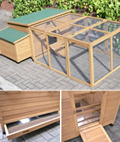Superior Large Chicken Coop with Nest Box and Run
