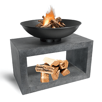 Image of Firebowl & Rectangle Console Cement