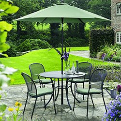 Extra image of Kettler Mesh Caredo/Siena 110cm Dining Table with Parasol Hole