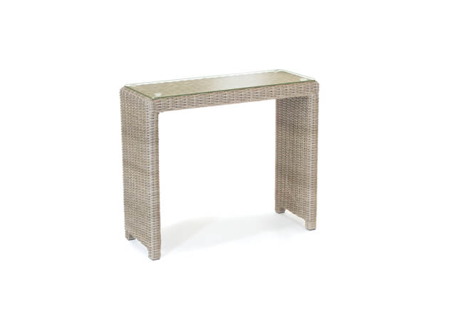 Image of Kettler Palma Glass Topped Side Table in Oyster