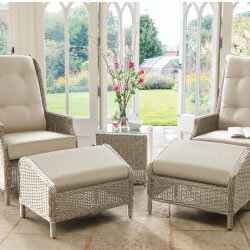 Small Image of Kettler Palma Signature Recliner Duet Set in Oyster Stone