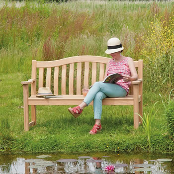 Image of EX-DISPLAY / COLLECTION ONLY - Roble Turnberry 4ft FSC Garden Bench from Alexander Rose