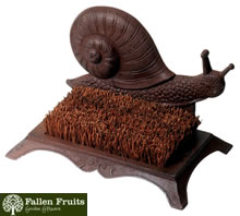 Cast Iron Snail Boot Brush