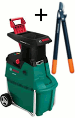 Bosch Garden Shredder With Free Loppers -  2500W Quiet Shredder AXT 25TC