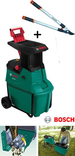 Bosch Garden Shredder Promotion - 2500W Quiet Shredder AXT 25D