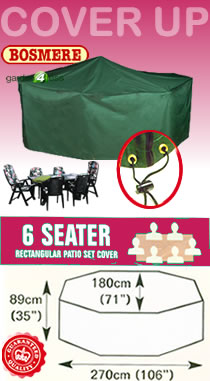 Rectangular Furniture Cover (6 Seater Set) - Bosmere C530
