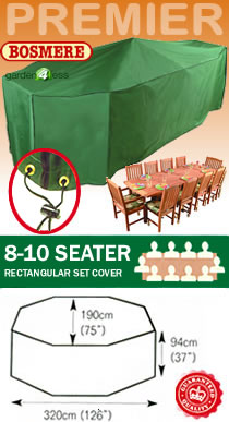 Rectangular Furniture Cover (8-10 Seater Set) - Bosmere P036