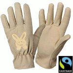 Bosmere Fairtrade Childrens Small Gloves - Rabbit Embroidered