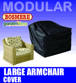 Small Image of Rattan Modular Armchair Cover - Bosmere M610