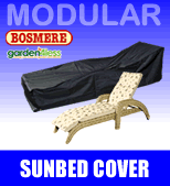 Small Image of Rattan Modular Sunbed Lounger Cover - Bosmere M640