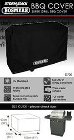 Small Image of Storm Black Super Grill BBQ Cover