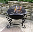 Black Steel Fire Bowl 46cm
