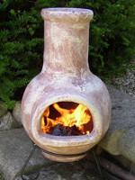 Mini Clay Chimenea Fireplace - Chico