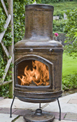 Large Veracruz Mexican Clay Chimenea