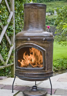 Large Veracruz Mexican Clay Chimenea