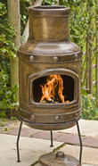 Medium Veracruz Mexican Clay Chimenea