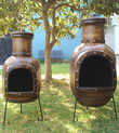 Mexican Clay Chimenea - Zamora