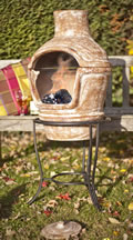 Clay Pizza Chimenea Terracotta