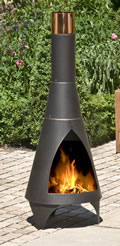 Colorado Bronze Extra Large Steel Chimenea by La Hacienda
