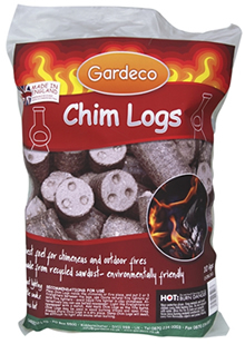Gardeco Chimenea Heat Logs - 10kg Sack