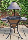 Corona Cast Iron Outdoor Grill and Table by Gardeco