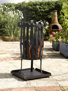 Narrow Garden Fire Basket
