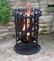 Large Round Garden Firebasket Barbeque