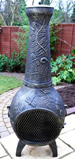 Grand Dragonfly Cast Iron Chimenea Fireplace
