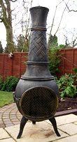 Grand Weave Chimenea Fireplace
