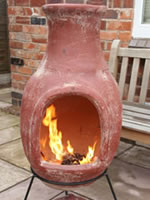 Jumbo Tula Mexican Clay Chimenea Fireplace