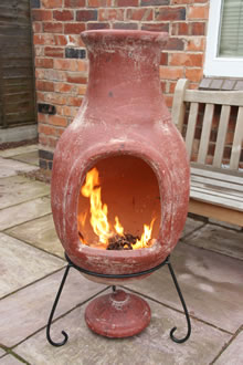 Jumbo Tula Mexican Clay Chimenea Fireplace