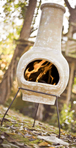 Large Essentials Clay Chimenea - Yellow