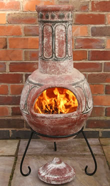 Large Mexican Chimenea - Red Basilica