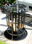 Vancouver Large Round Garden Firebasket Barbeque By La Hacienda