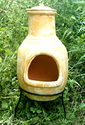 Medium Clay Garden Chimenea Fireplace - Puebla