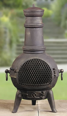 Cadiz Small Cast Iron Chimenea by La Hacienda