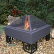 Square Outdoor Fire Bowl and Grill