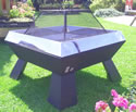 Square Outdoor Fire Bowl and Grill