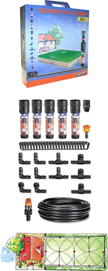 Claber Rain Jet Lawn Watering System Starter Kit