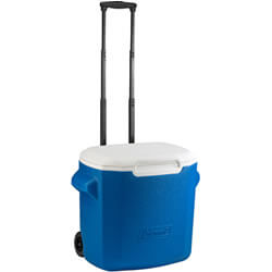 Extra image of Coleman 28QT Performance Wheeled Cool Box in Blue