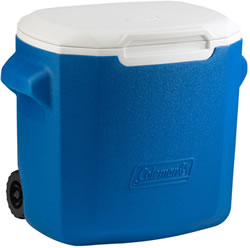 Small Image of Coleman 28QT Performance Wheeled Cool Box in Blue
