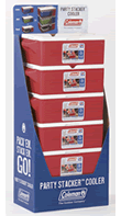 Coleman Cool Box - 25 Quart Party Stacker Cooler Display