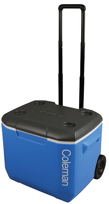 Image of Coleman 60QT Performance Wheeled Cool Box in Blue