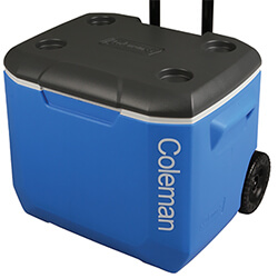 Small Image of Coleman 60QT Performance Wheeled Cool Box in Blue