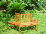 Hardwood Semi Circular Tree Bench Seat