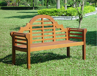 Lutyens Hardwood Bench 2 Seater - ACA027