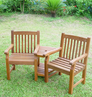 Hardwood Duffield Love Seat