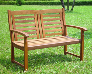 Hardwood Westbury 2 Seater Garden Bench