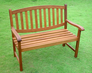 Hardwood Nicholas 2 Seater Garden Bench