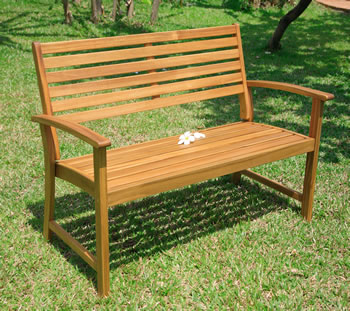 Hardwood Boston 2 Seater Garden Bench